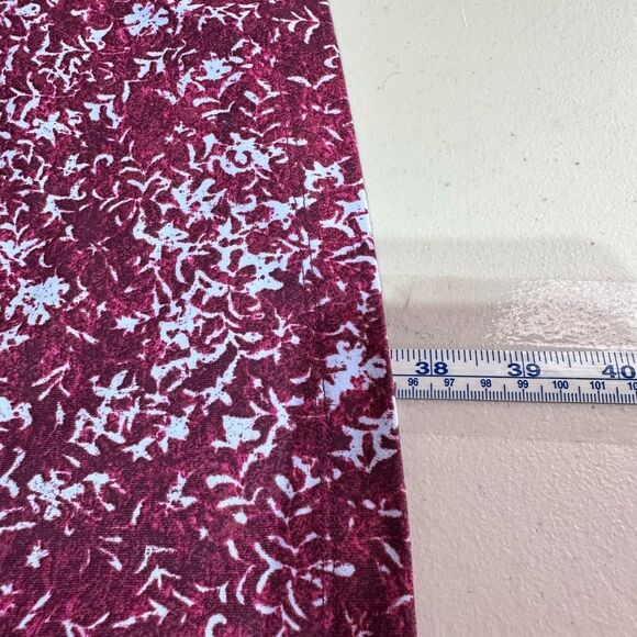 Eddie Bauer Women's Travex Stretch Dress Size L Purple Geometric Knotted Bodice - Picture 12 of 13